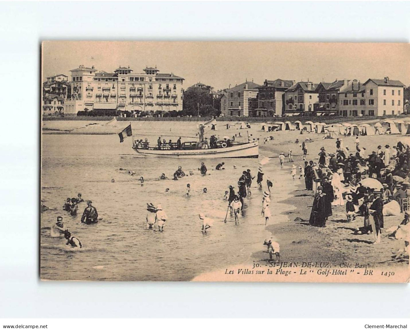 SAINT JEAN DE LUZ : Les Villas Sur La Plage, Le ""Golf Hôtel"" - état - Saint Jean De Luz