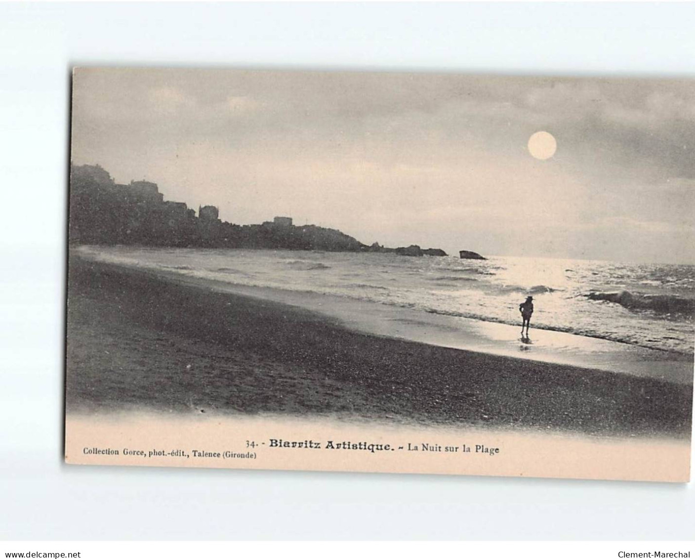 BIARRITZ : La Nuit Sur La Plage - Très Bon état - Biarritz