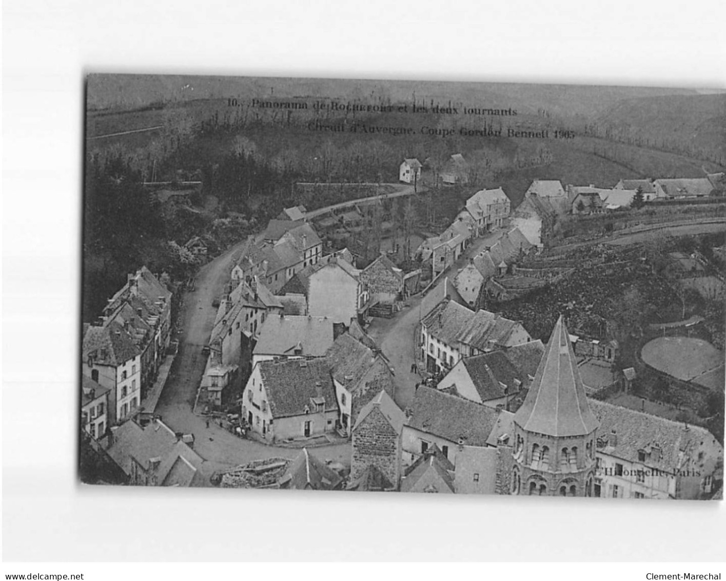Panorama De ROCHEFORT Et Les Deux Tournants, Circuit D'Auvergne, Coupe Gordon Bennett 1905 - Très Bon état - Sonstige & Ohne Zuordnung
