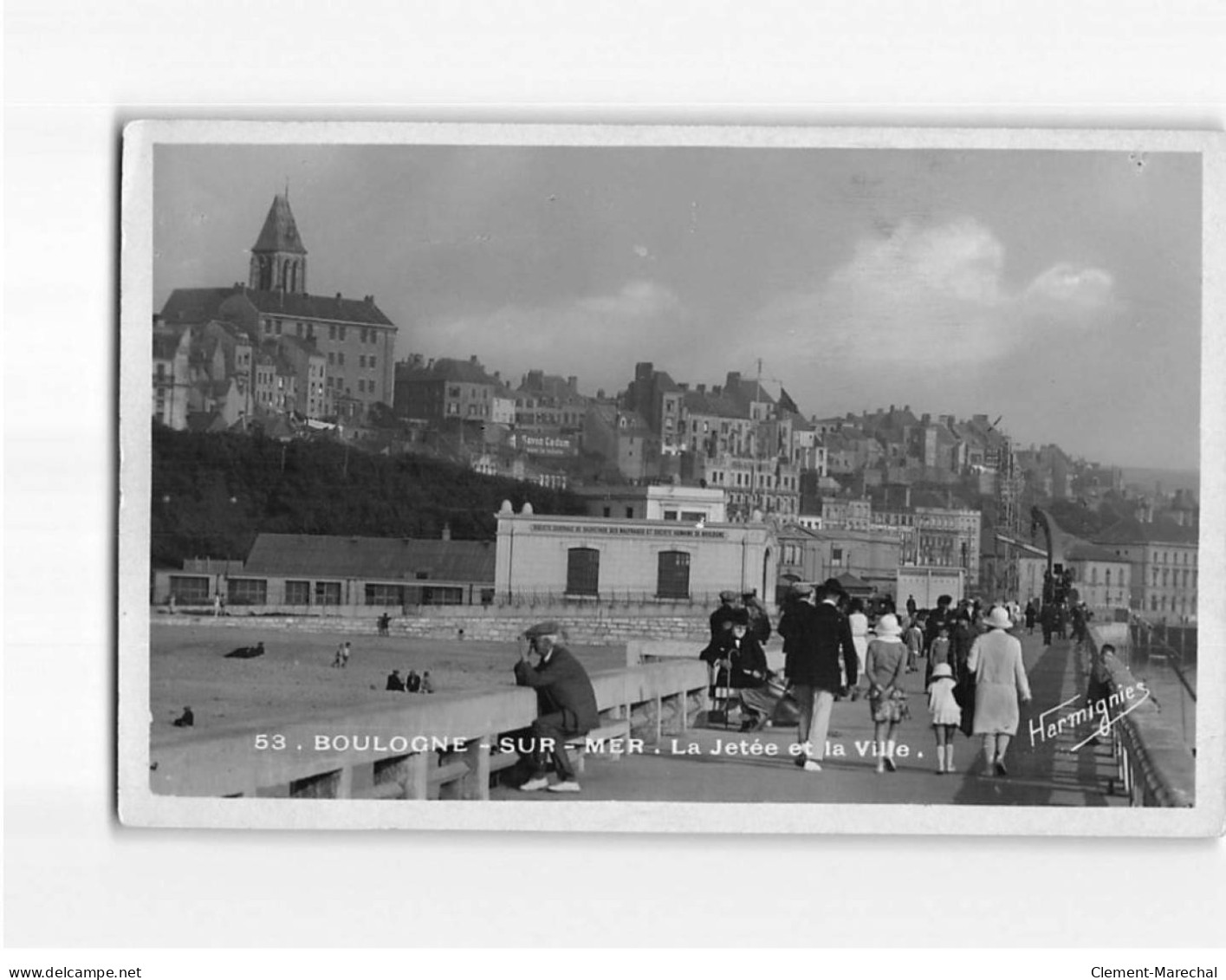 BOULOGNE SUR MER : La Jetée Et La Ville - Très Bon état - Boulogne Sur Mer