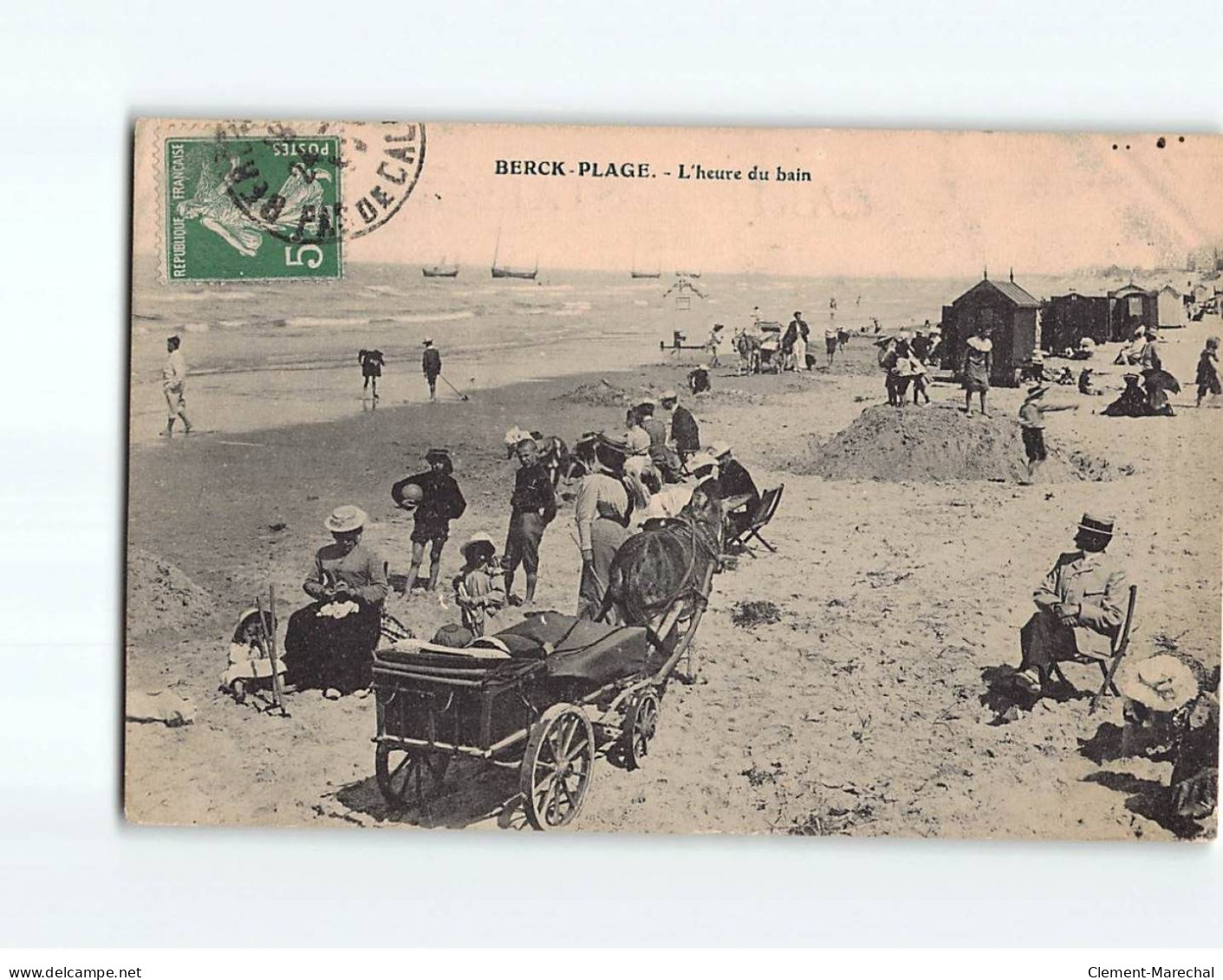 BERCK Plage, L'Heure Du Bain - état - Berck