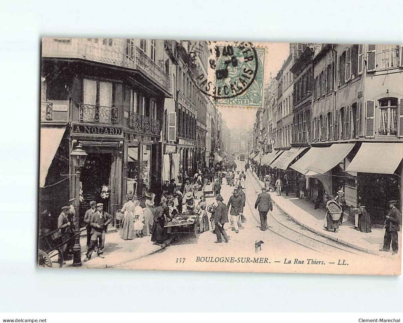 BOULOGNE SUR MER : La Rue Thiers - Très Bon état - Boulogne Sur Mer