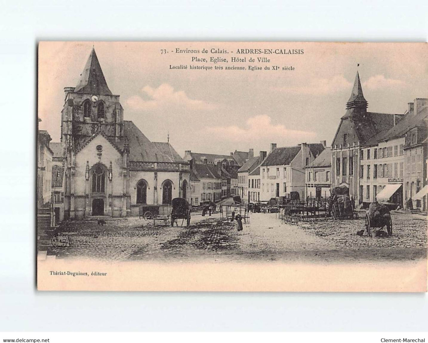 ARDRES EN CALAISIS : Place, Eglise, Hôtel De Ville - Très Bon état - Ardres