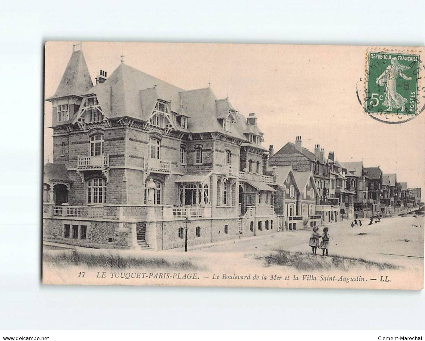 LE TOUQUET : Le Boulevard De La Mer Et La Villa Saint-Augustin - Très Bon état - Le Touquet