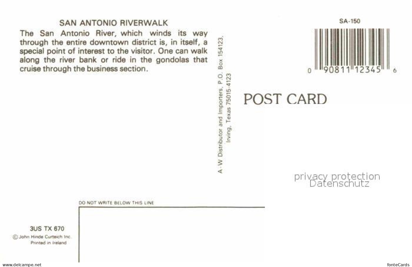 72705597 San_Antonio_Texas Riverwalk - Andere & Zonder Classificatie
