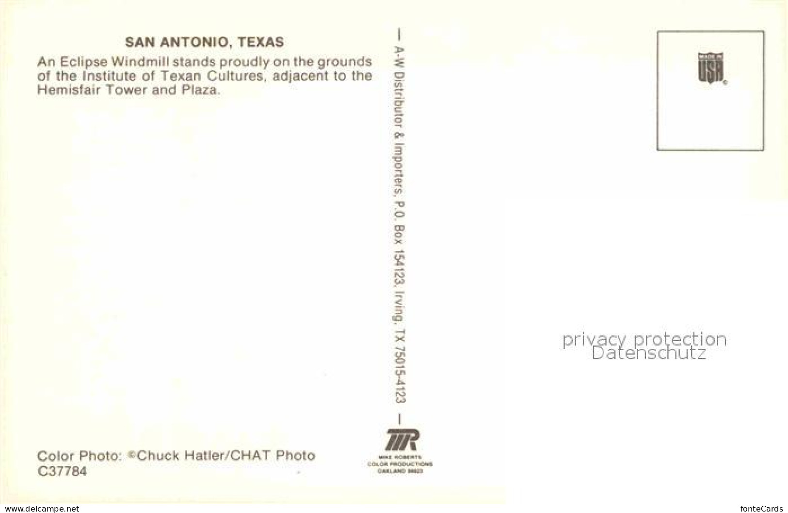 72705594 San_Antonio_Texas Windmuehle Hemisfair Tower  - Andere & Zonder Classificatie