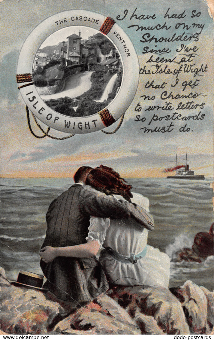 R299387 Isle Of Wight. The Cascade Ventnor. B. B. Life Buoy Series. 1910 - Wereld