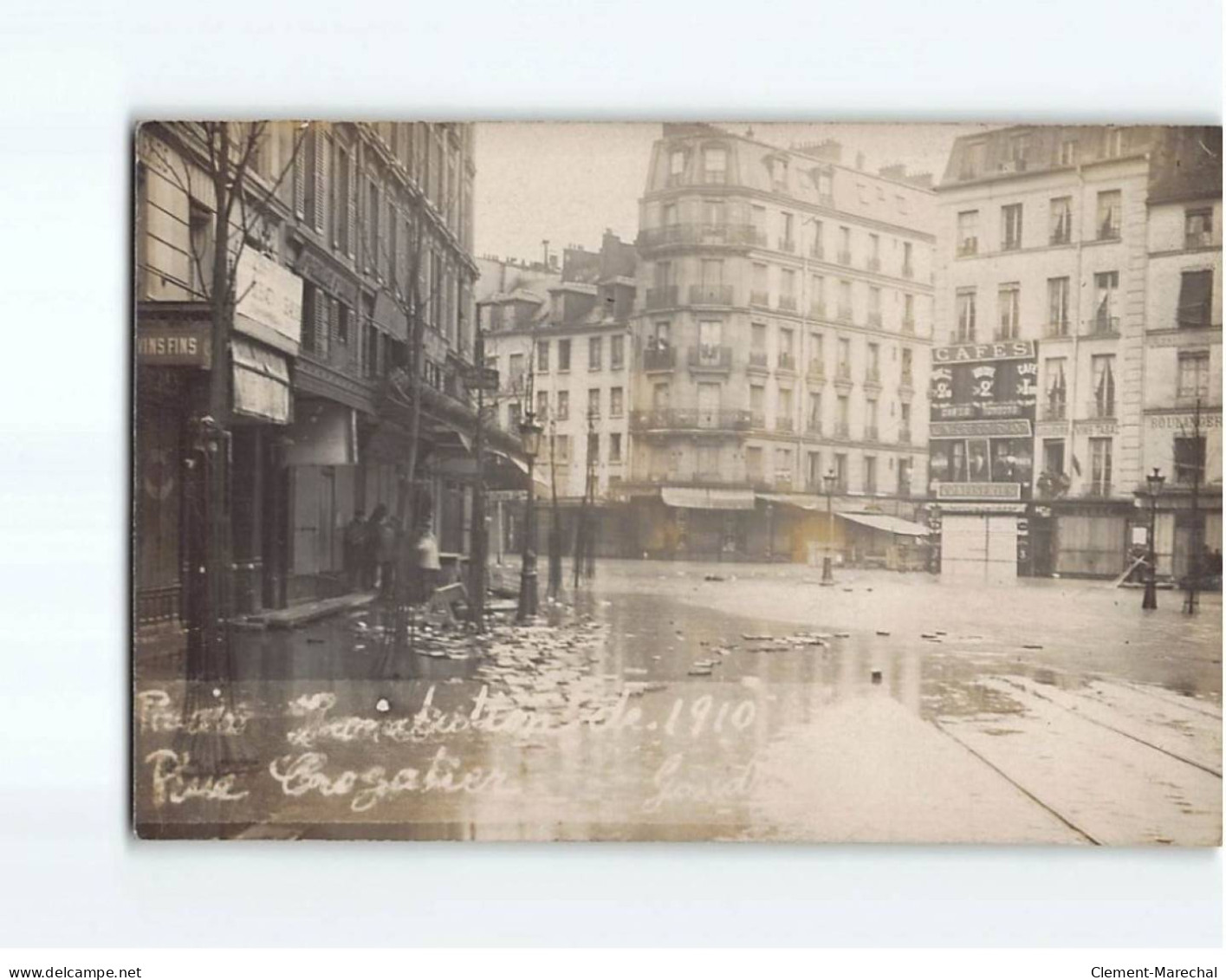 PARIS : Inondation 1910, Rue Crozatier? - Très Bon état - Überschwemmung 1910