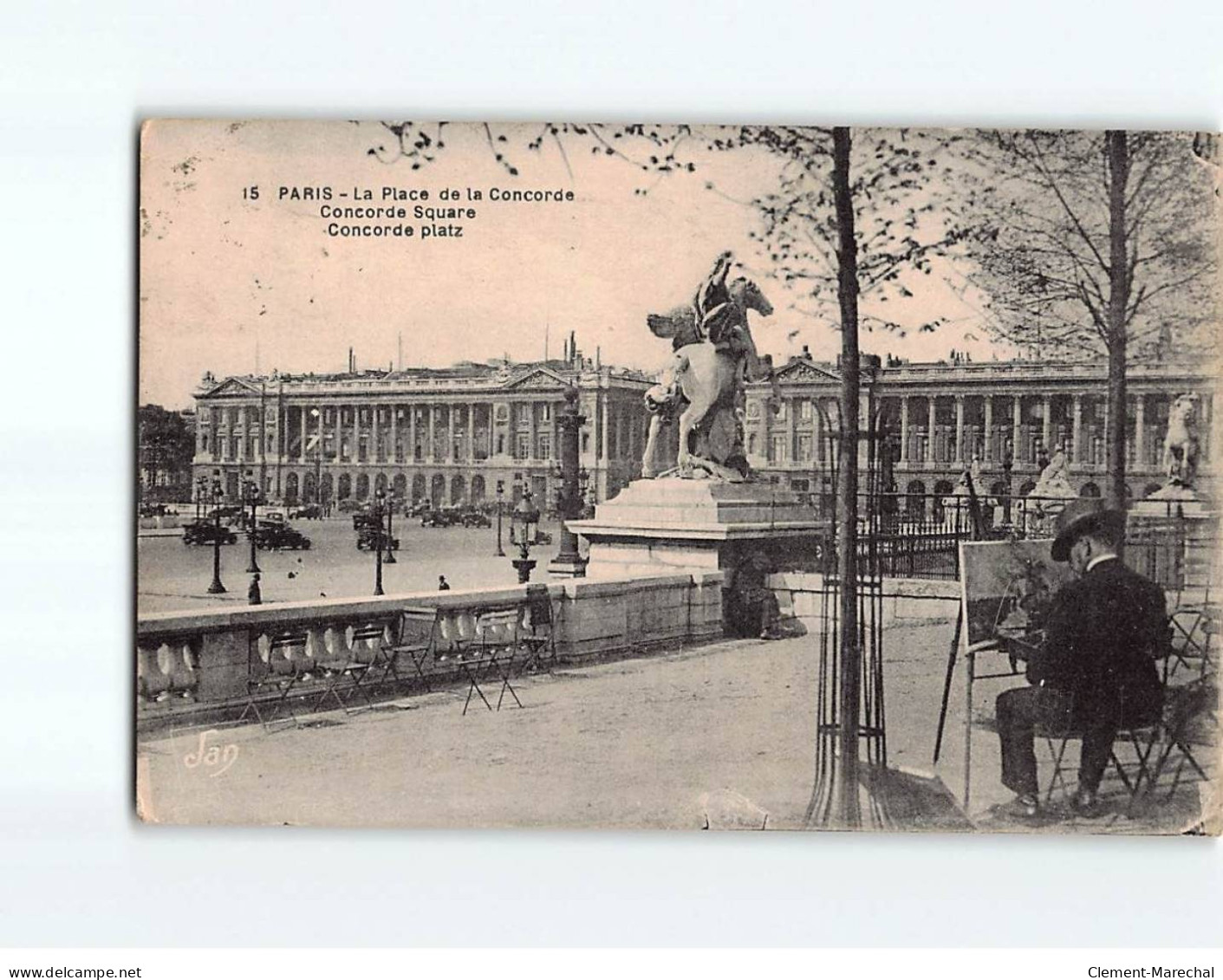 PARIS : La Place De La Concorde - état - Squares