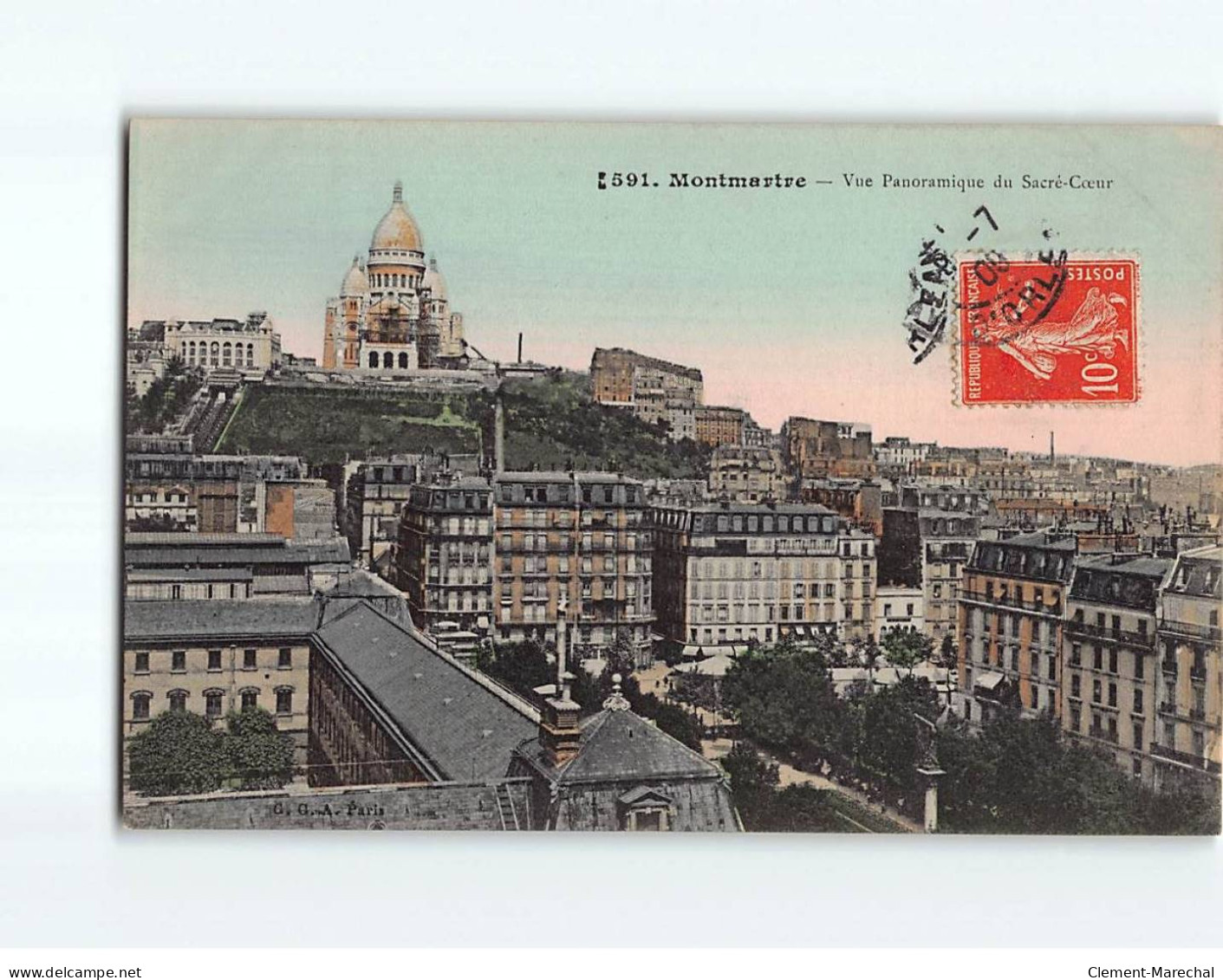 PARIS : Montmartre, Vue Panoramique Du Sacré-Coeur - état - Sacré-Coeur