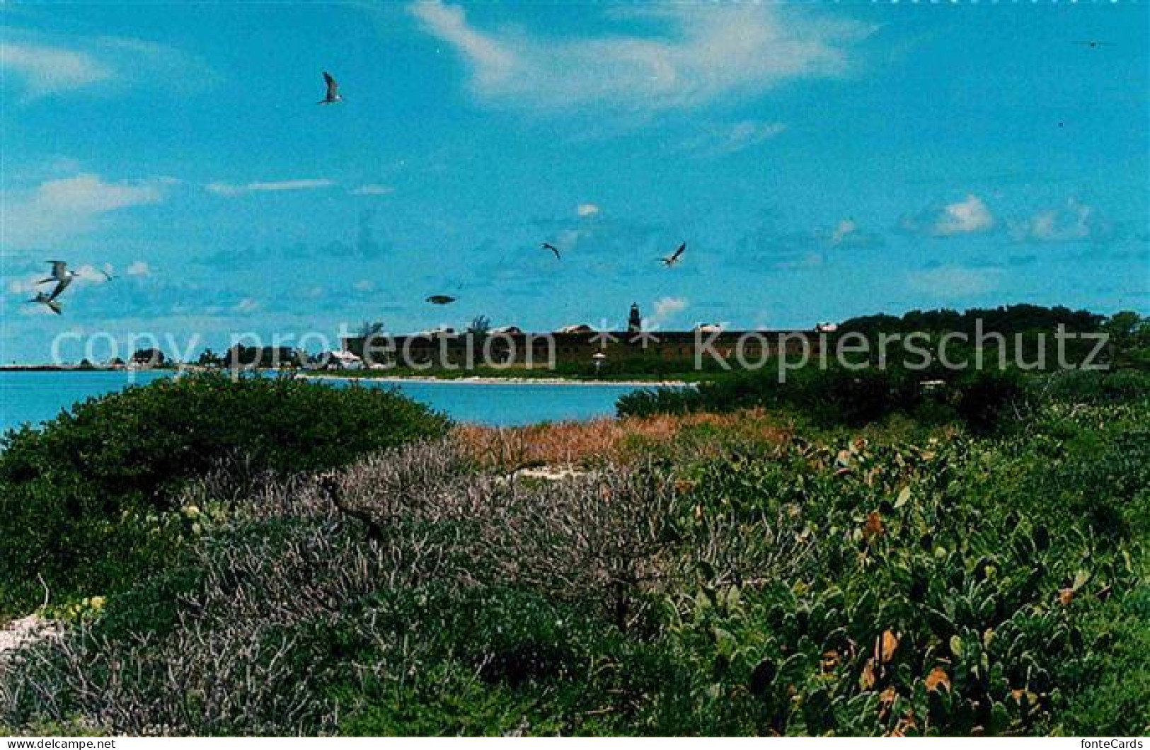 72705262 Fort Jefferson Panorama Leuchtturm Fort Jefferson - Sonstige & Ohne Zuordnung