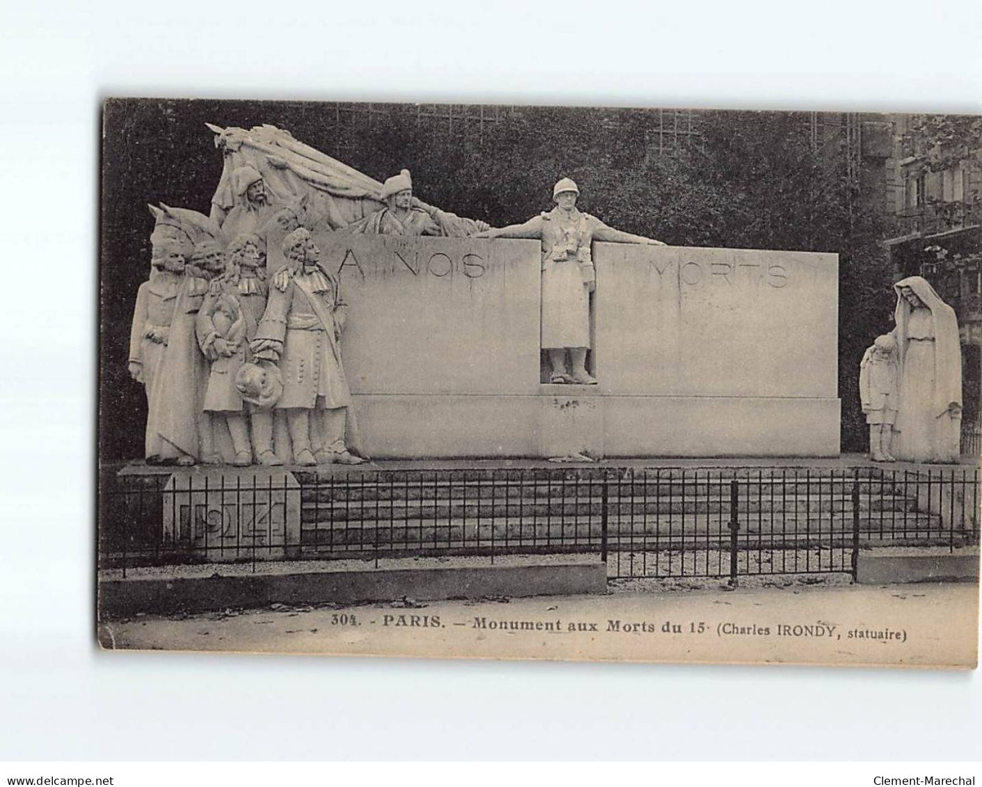 PARIS : Monument Aux Morts Du 15 - état - Autres & Non Classés