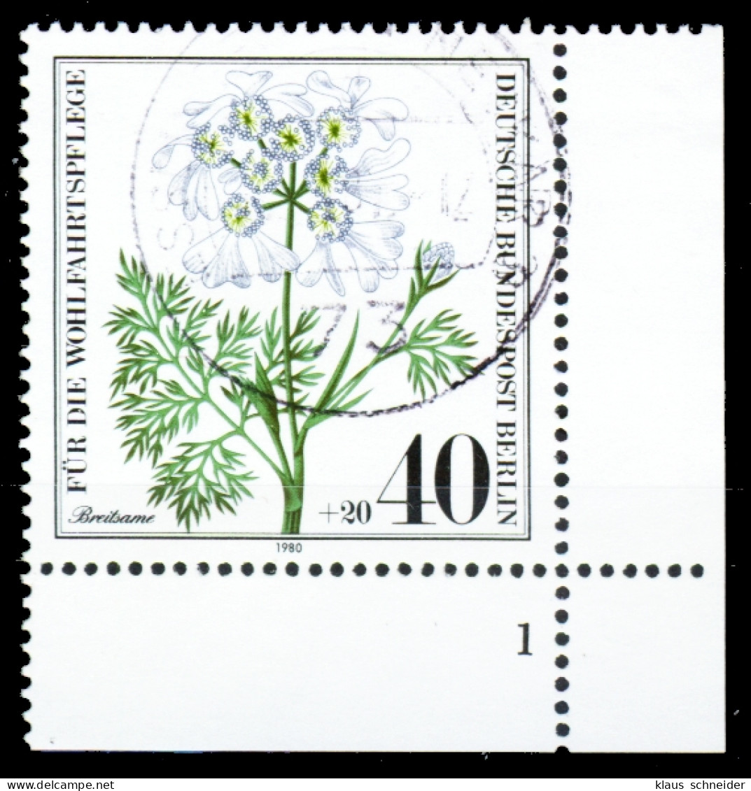 BERLIN 1980 Nr 629 Zentrisch Gestempelt FORM1 X2C2BEE - Used Stamps