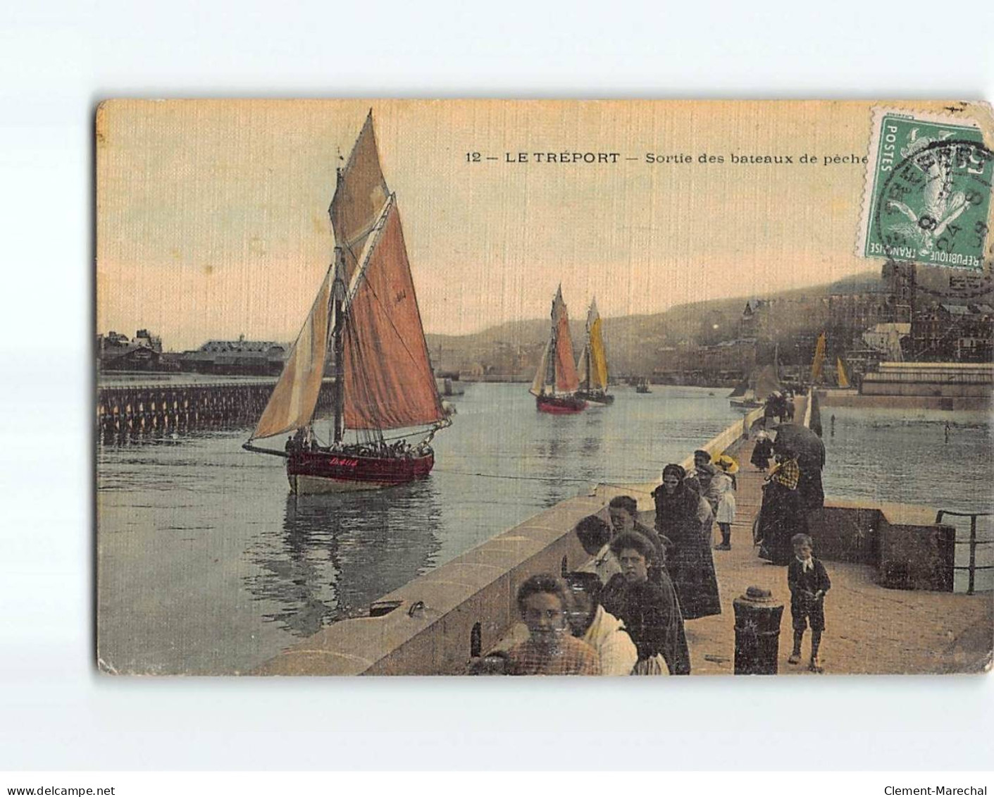 LE TREPORT : Sortie Des Bateaux De Pêche - état - Le Treport