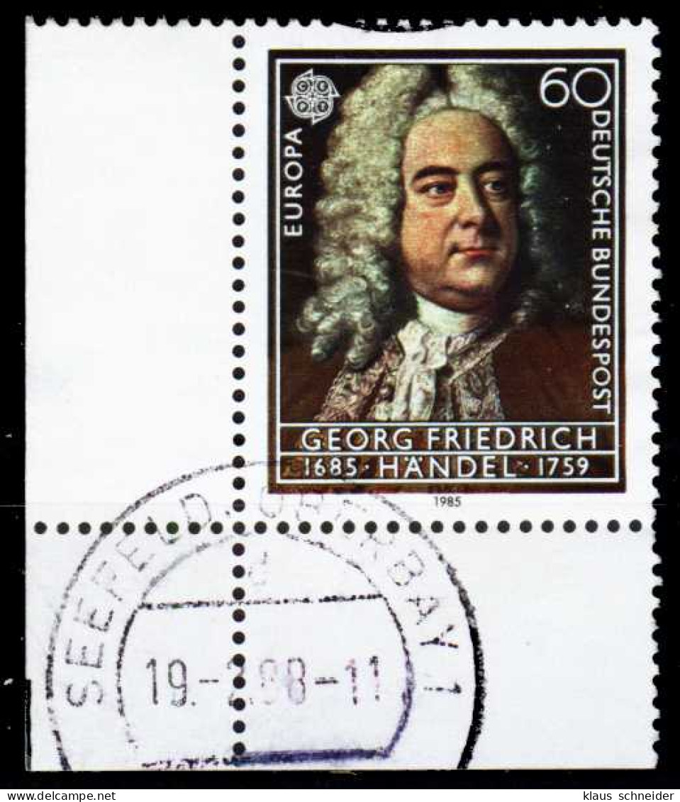 BRD BUND 1985 Nr 1248 Zentrisch Gestempelt ECKE-ULI X2CFE1E - Used Stamps