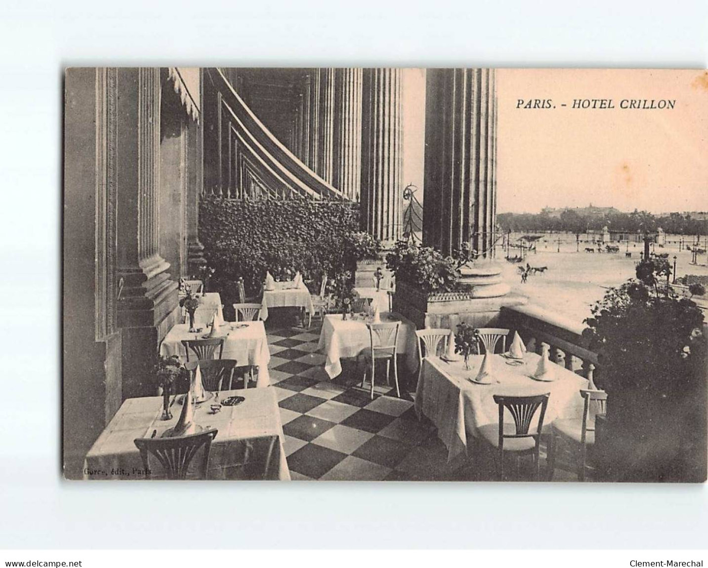 PARIS : Hôtel Crillon - Très Bon état - Pubs, Hotels, Restaurants