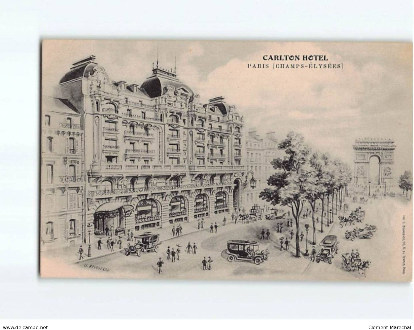 PARIS : Carlton Hôtel - Très Bon état - Cafés, Hoteles, Restaurantes