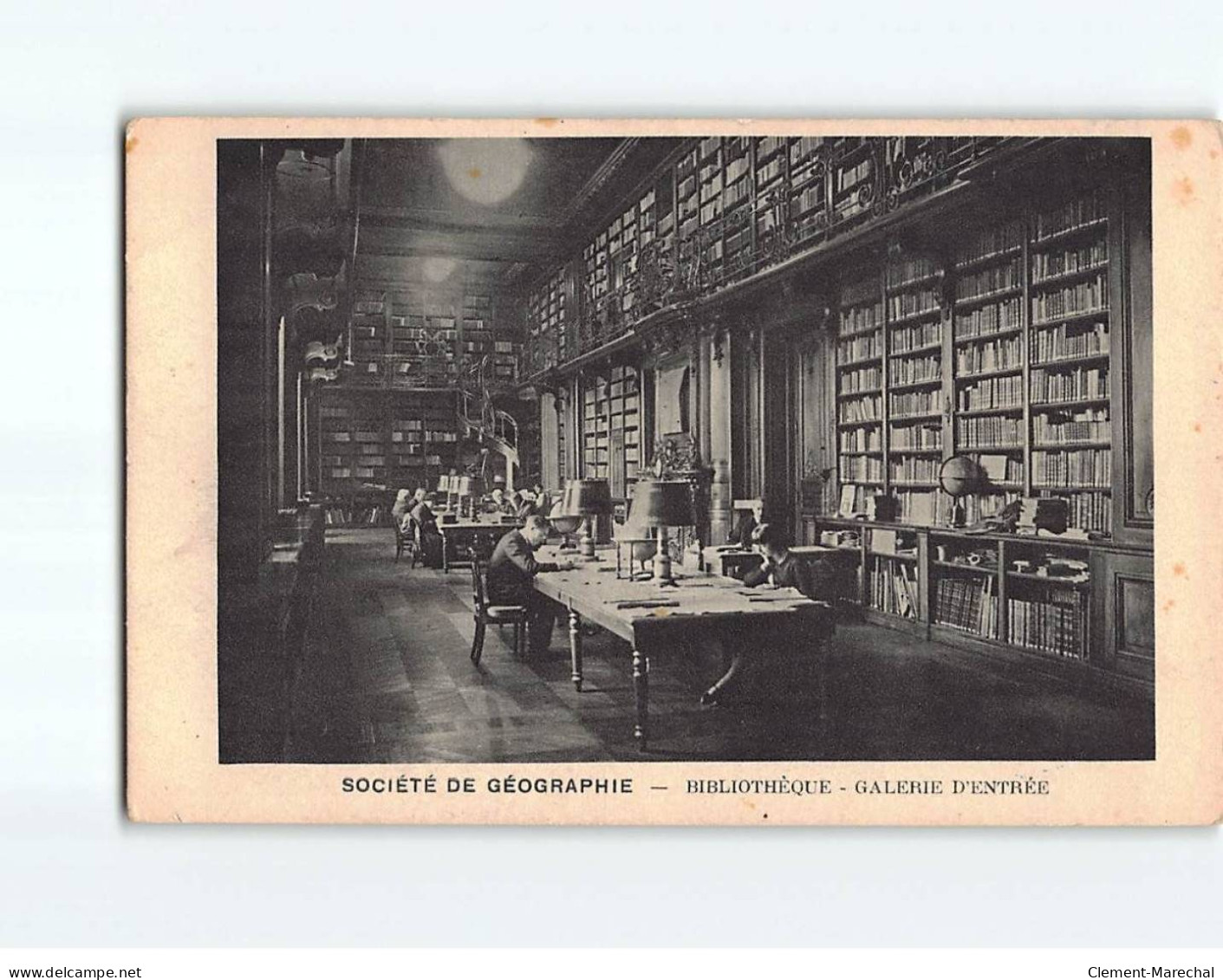 PARIS : Société De Géographie, Bibliothèque, Galerie D'entrée - état - Other Monuments