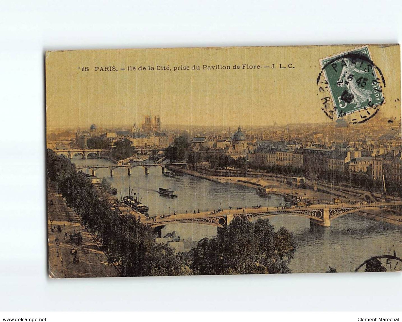 PARIS : Ile De La Cité, Prise Du Pavillon De Flore - état - Autres & Non Classés