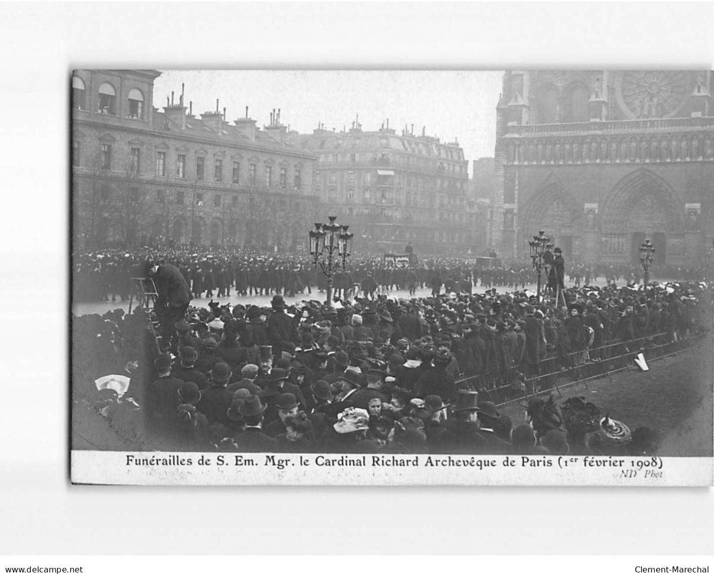 PARIS : Funérailles De Son éminence Monseigneur Le Cardinal Richard Archevêque De Paris, 1908 - Très Bon état - Sonstige & Ohne Zuordnung