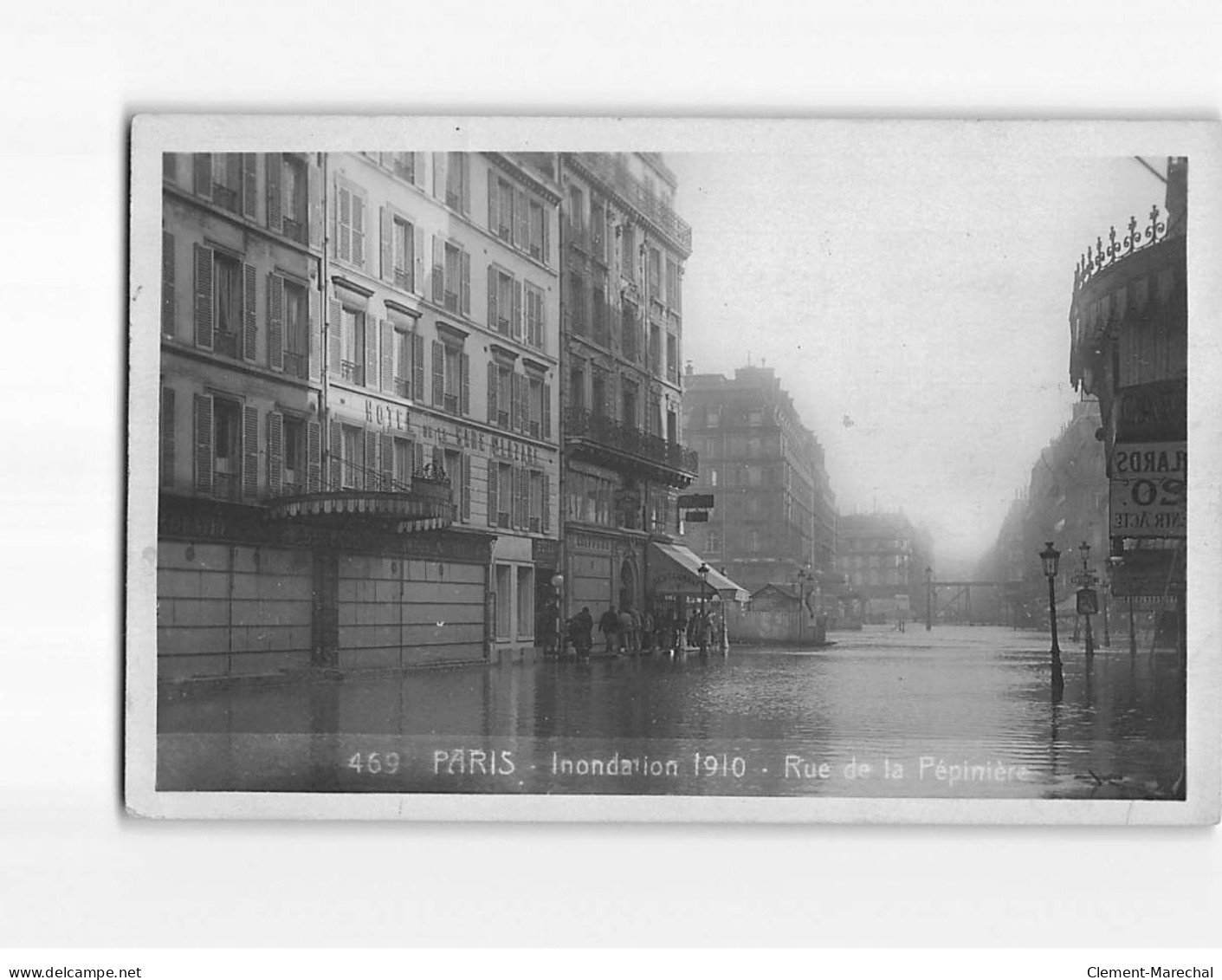 PARIS : Inondations 1910, Rue De La Pépinière - état - Inondations De 1910