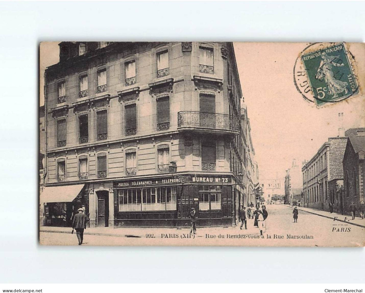 PARIS : Rue Du Rendez-vous à La Rue Marsoulan - état - Andere & Zonder Classificatie