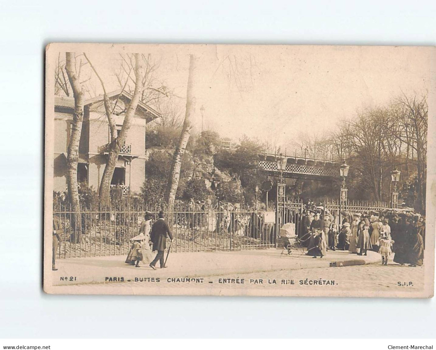 PARIS : Buttes Chaumont, Entrée Par La Rue Sécrétan - état - Autres & Non Classés