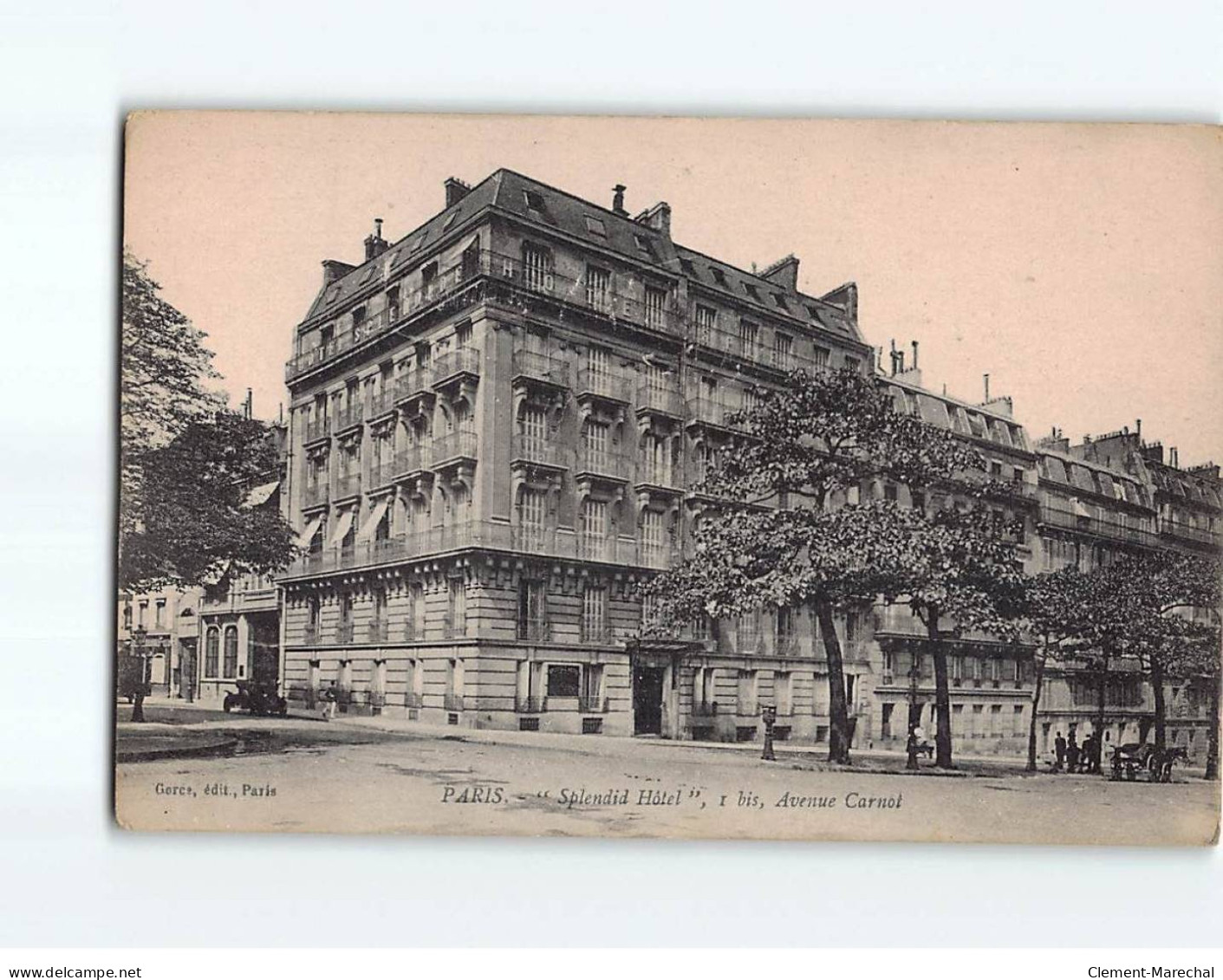 PARIS : ""Splendid Hôtel"" - Très Bon état - Cafés, Hotels, Restaurants