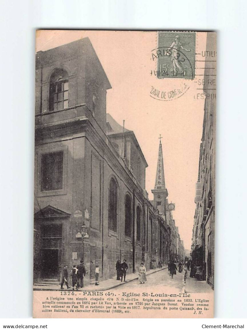 PARIS : Eglise Saint-Louis En L'Ile  - état - Kirchen