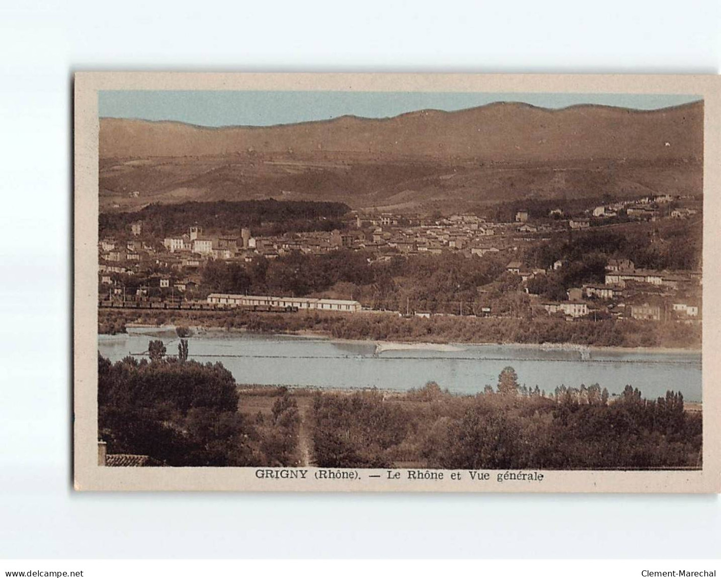 GRIGNY : Le Rhône Et Vue Générale - Très Bon état - Grigny