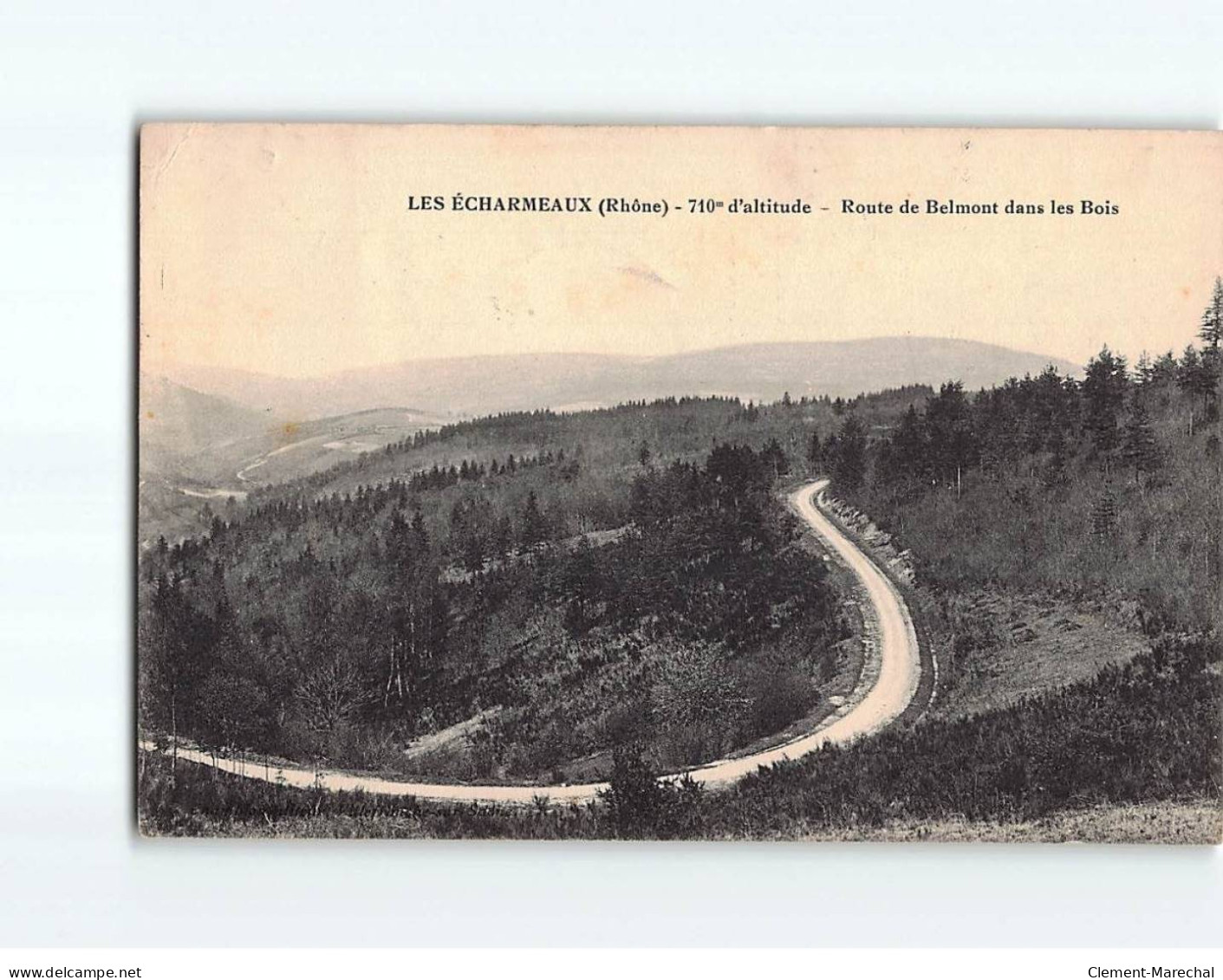 LES ECHARMEAUX : Route De Belmont Dans Les Bois - état - Otros & Sin Clasificación