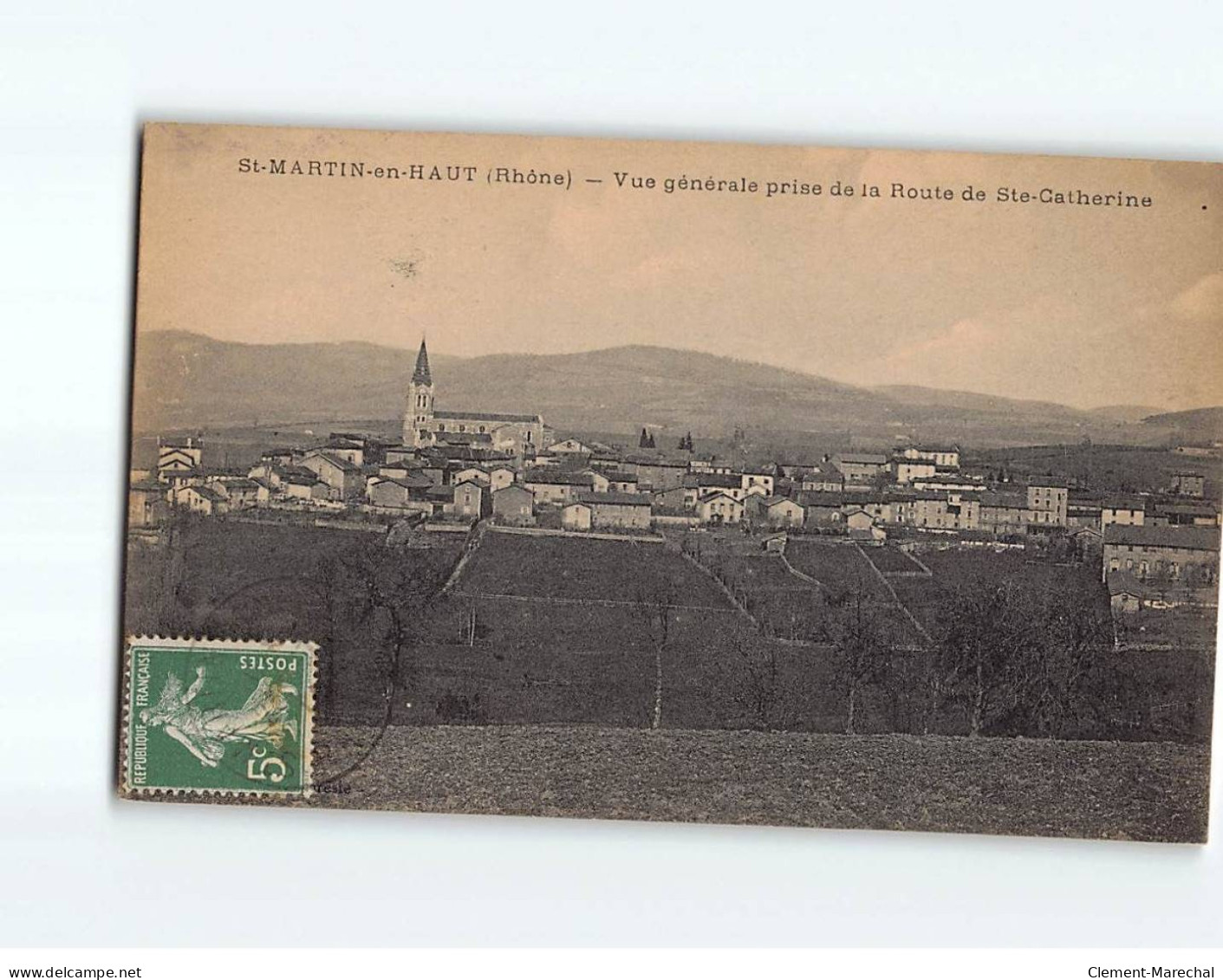 SAINT MARTIN EN HAUT : Vue Générale Prise De La Route De Sainte-Catherine - Très Bon état - Otros & Sin Clasificación