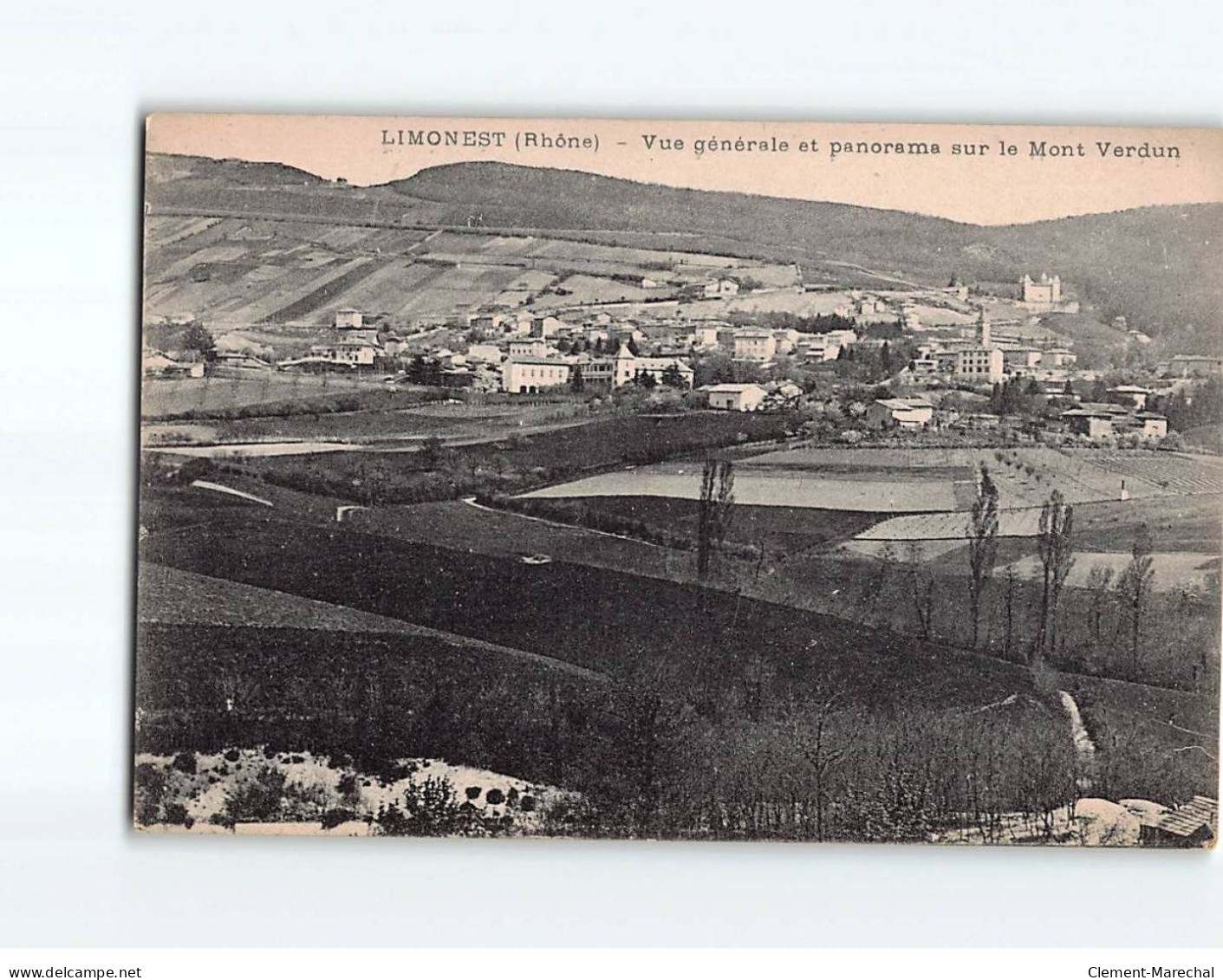 LIMONEST : Vue Générale Et Panorama Sur Le Mont Verdun - état - Limonest