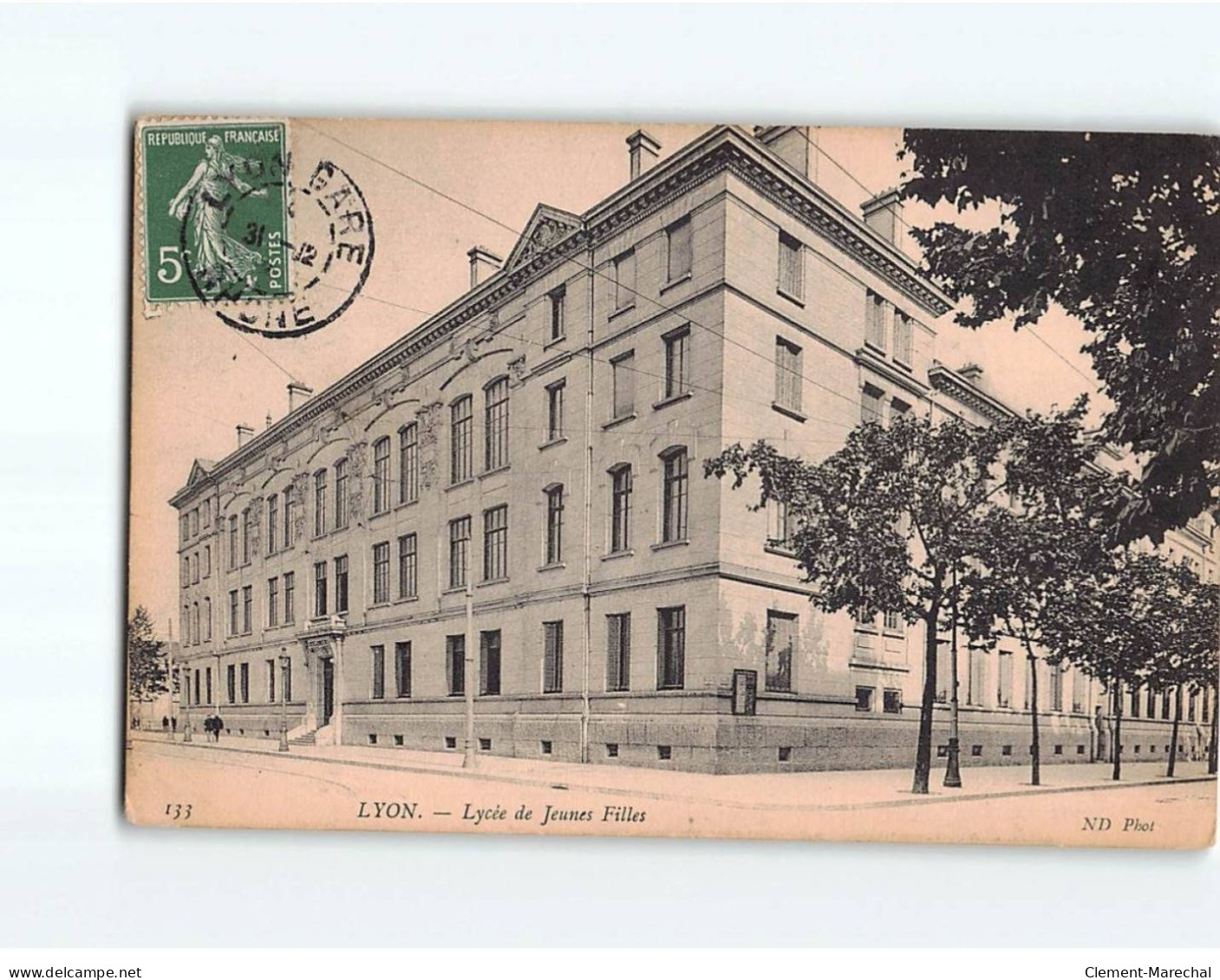 LYON : Lycée De Jeunes Filles - état - Other & Unclassified