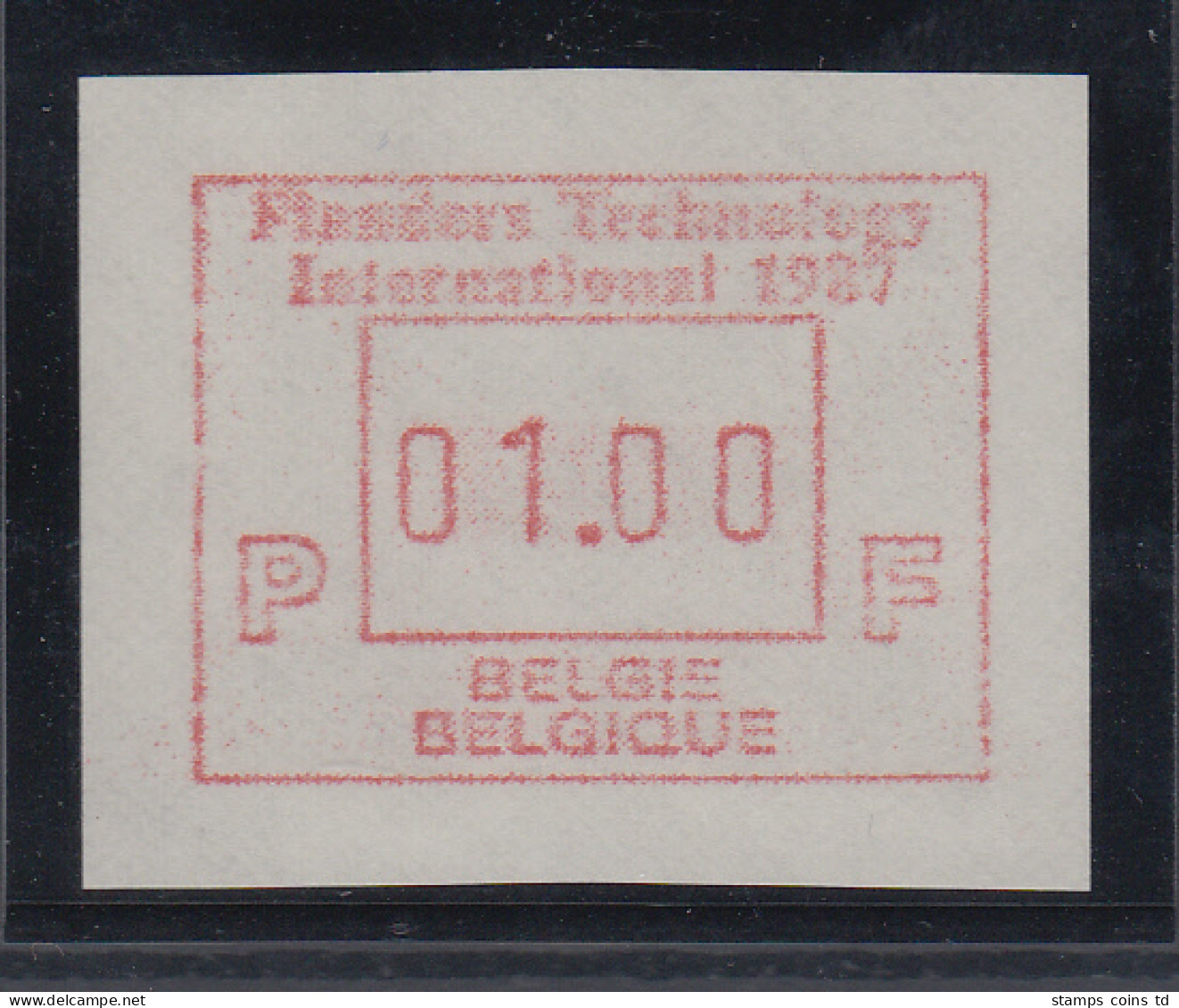 Belgien FRAMA-ATM Sonderausgabe Flanders Technology International 1987 V. VS **  - Altri & Non Classificati