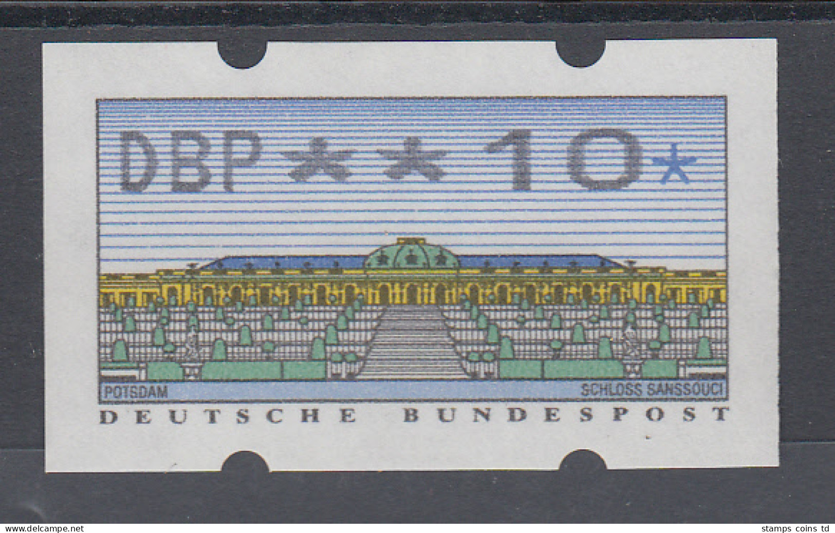 Deutschland ATM Sanssouci, Druck Mettler-Toledo, Wert **10  Mi.-Nr. 2.2.2 ** - Machine Labels [ATM]