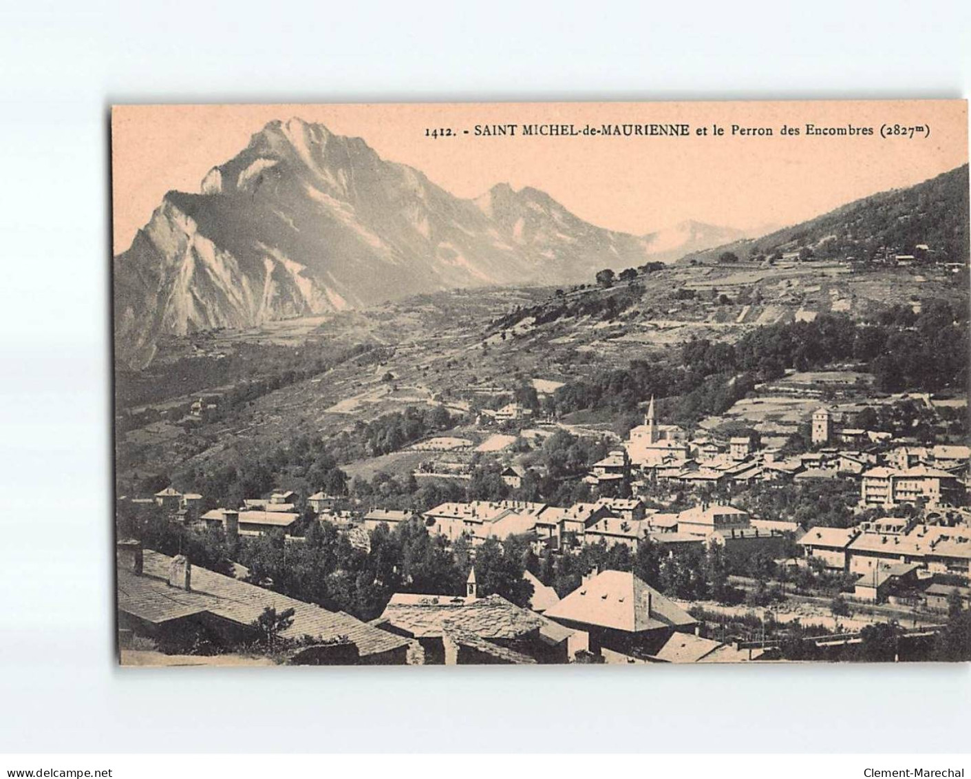 SAINT MICHEL DE MAURIENNE : Vue Générale Et Le Perron Des Encombres - Très Bon état - Saint Michel De Maurienne