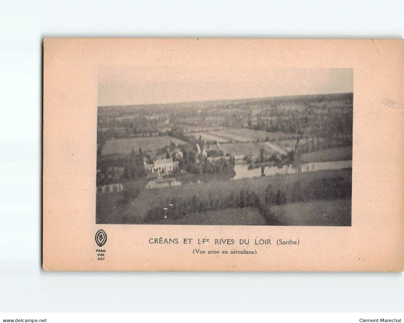 CREANS Et Les Rives Du Loir, Vue Prise En Aéroplane - état - Autres & Non Classés