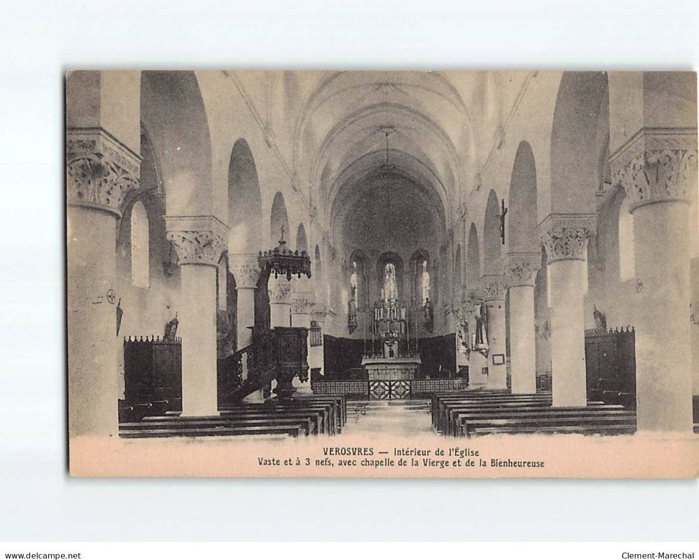 VEROSVRES : Intérieur De L'Eglise - Très Bon état - Other & Unclassified