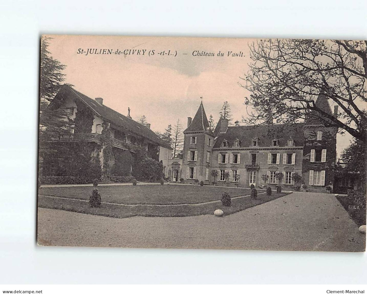 SAINT JULIEN DE CIVRY : Château De Vault - état - Other & Unclassified