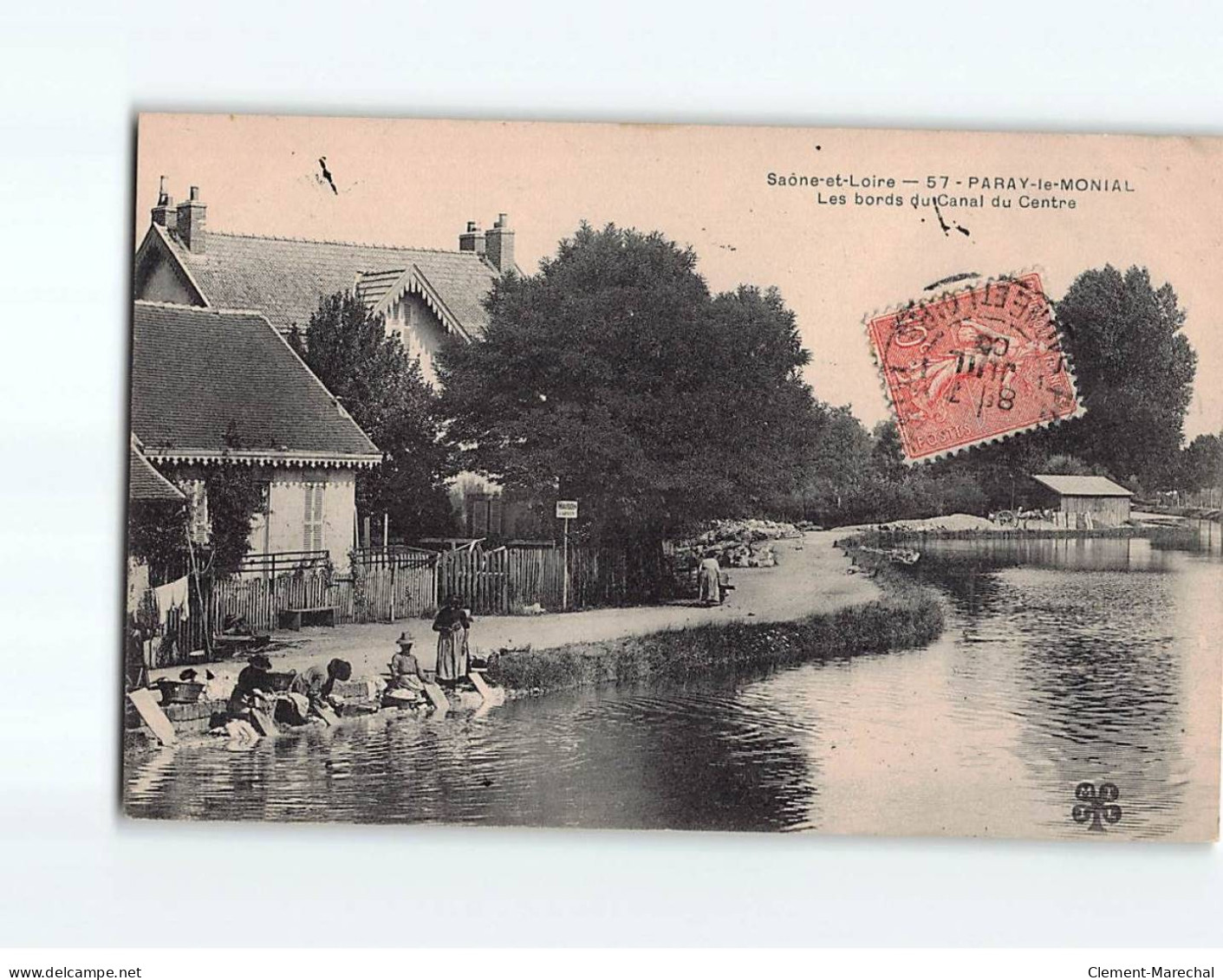 PARAY LE MONIAL : Les Bords Du Canal Du Centre - Très Bon état - Paray Le Monial