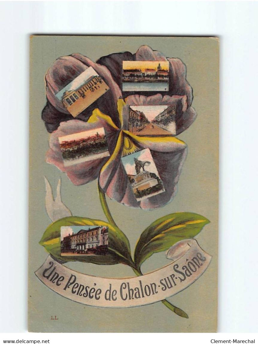 CHALON SUR SAONE : Carte Souvenir - état - Chalon Sur Saone