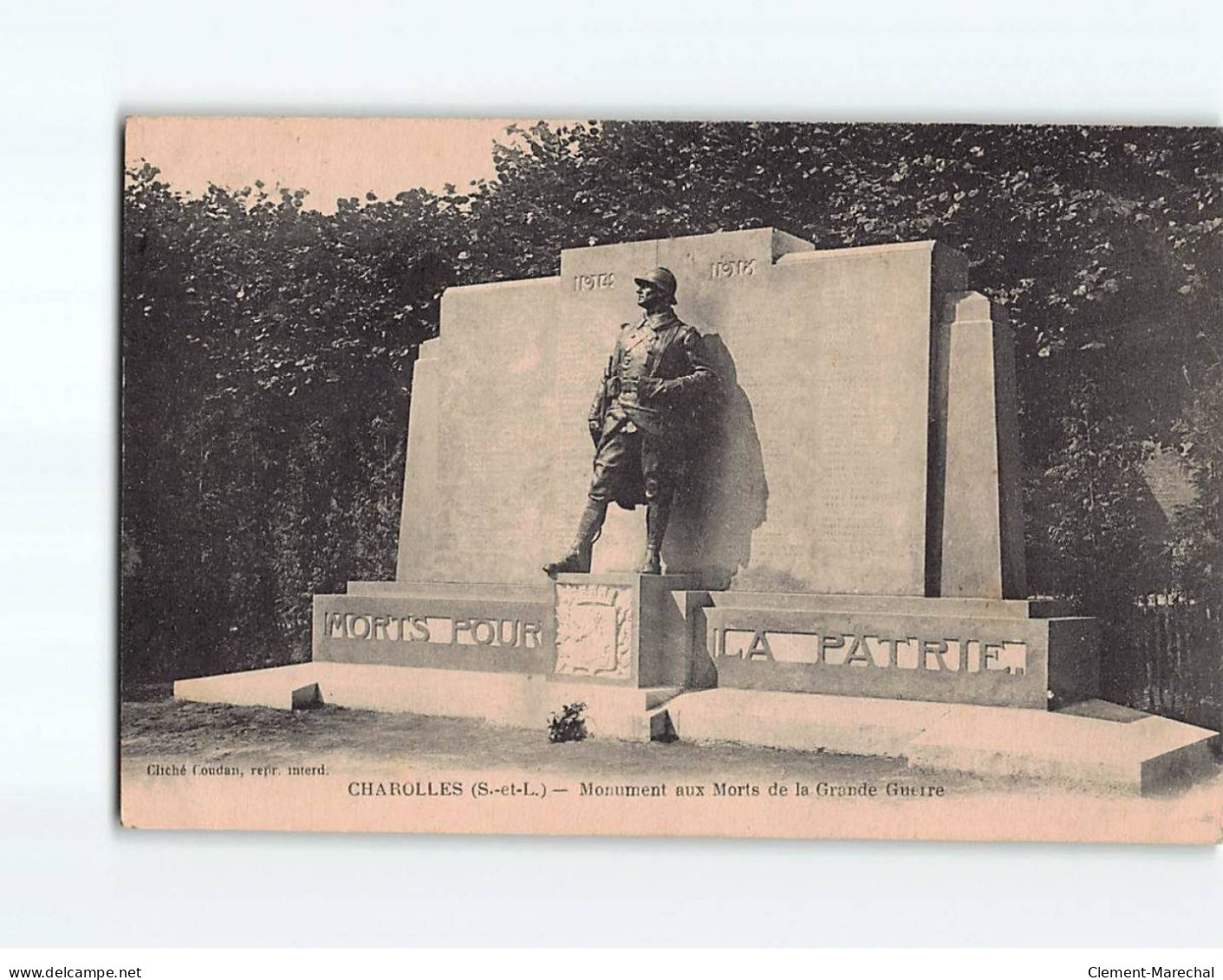 CHAROLLES : Monument Aux Morts De La Grande Guerre - Très Bon état - Charolles