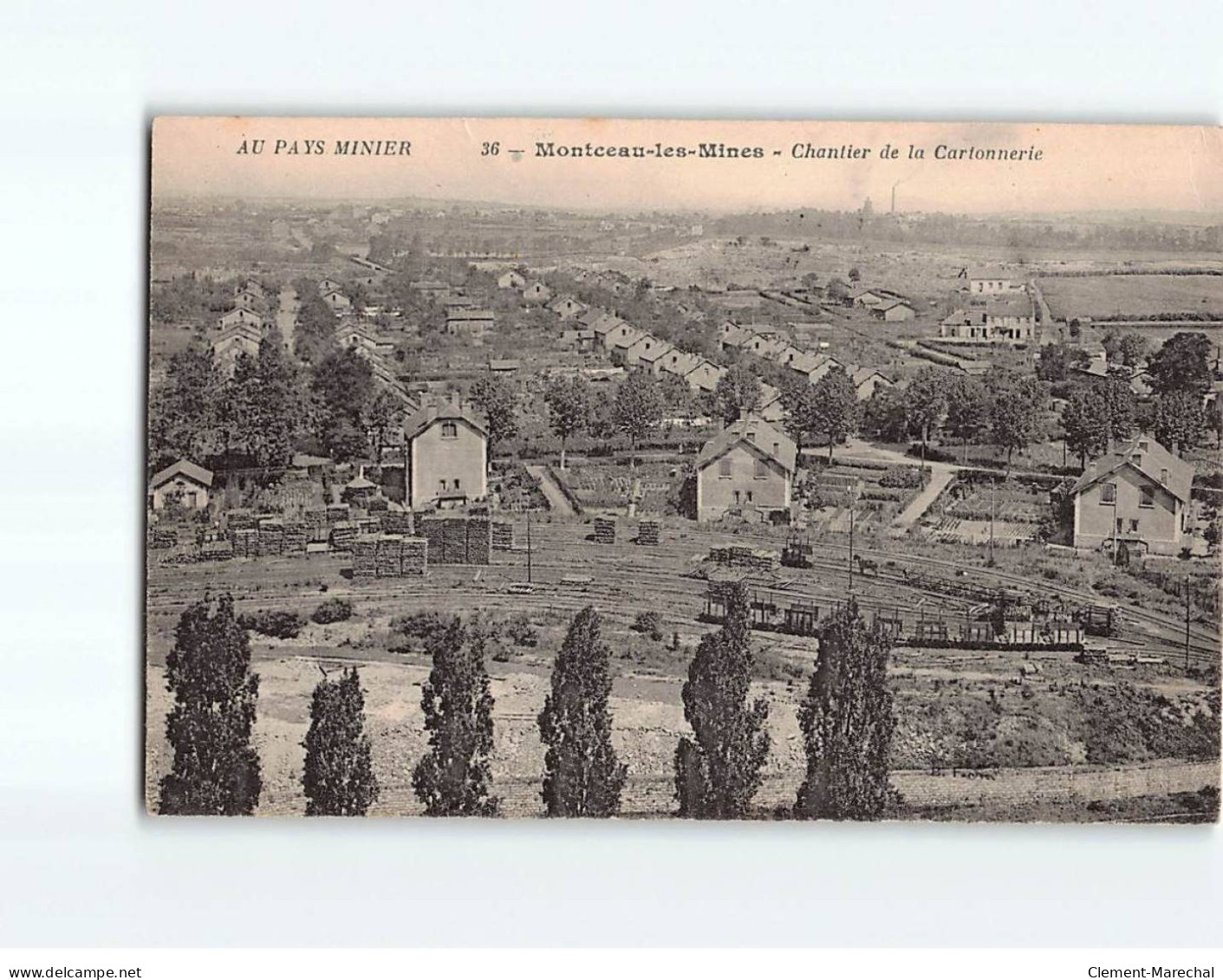 MONTCEAU LES MINES : Chantier De La Cartonnerie - état - Montceau Les Mines