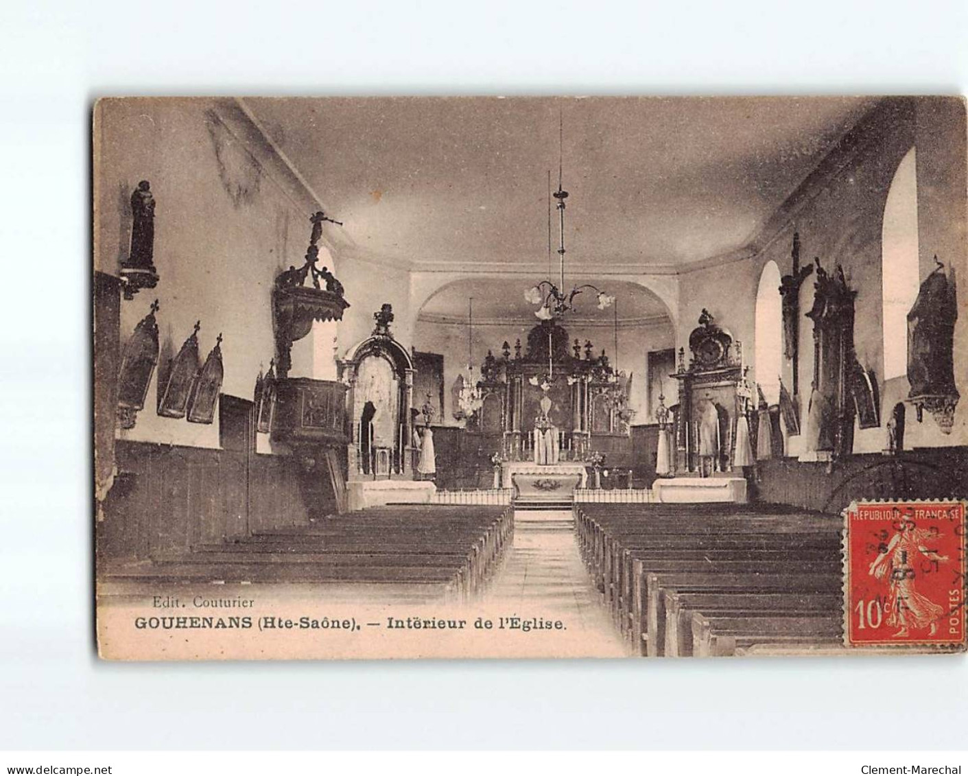 GOUHENANS : Intérieur De L'Eglise - état - Other & Unclassified