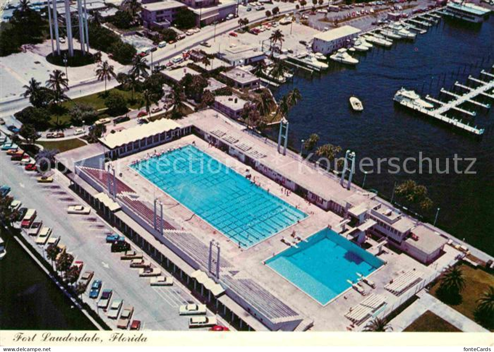 72685736 Fort_Lauderdale Aerial View Olympic Size Swimming Pool - Andere & Zonder Classificatie