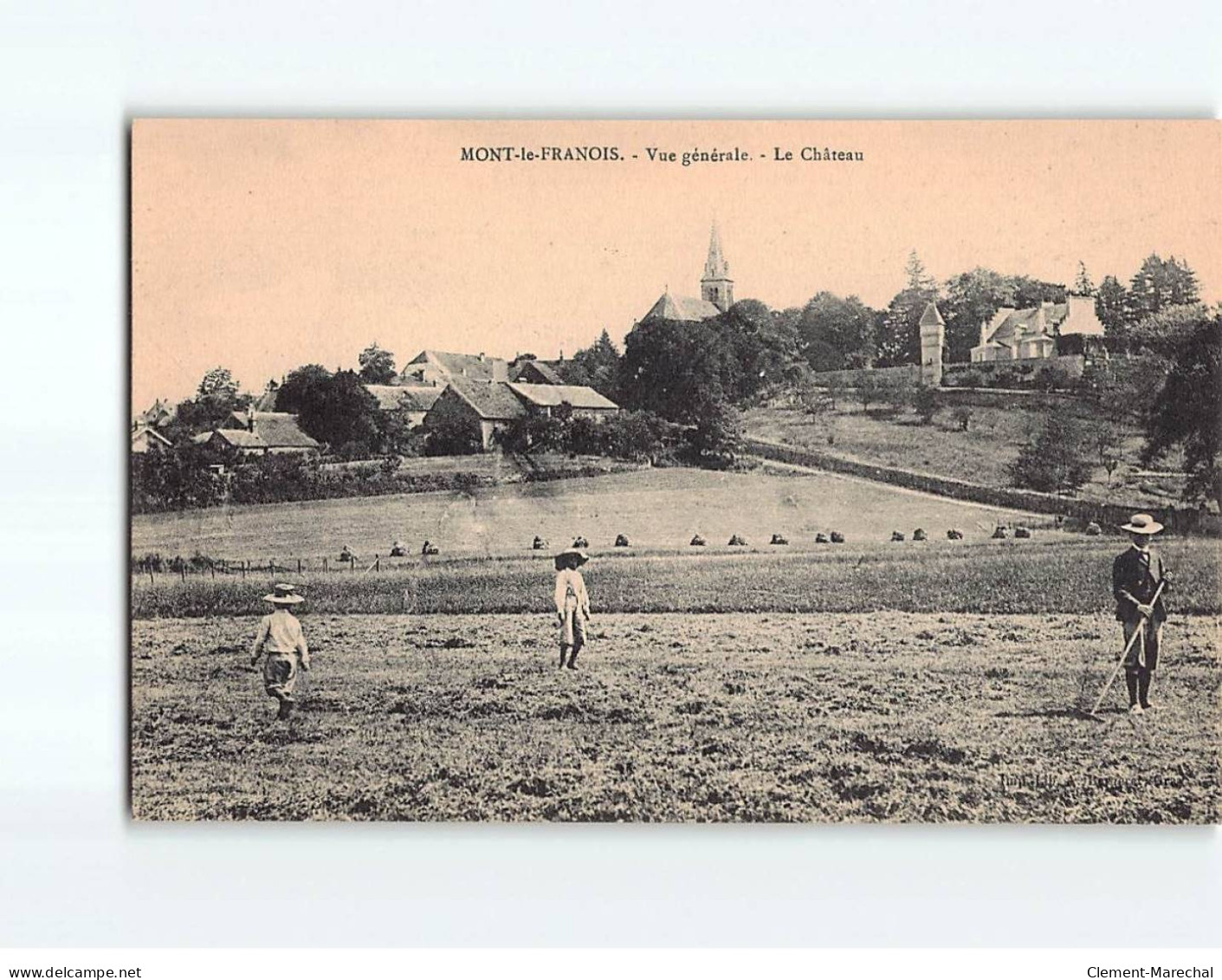 MONT LE FRANOIS : Vue Générale, Le Château - Très Bon état - Andere & Zonder Classificatie