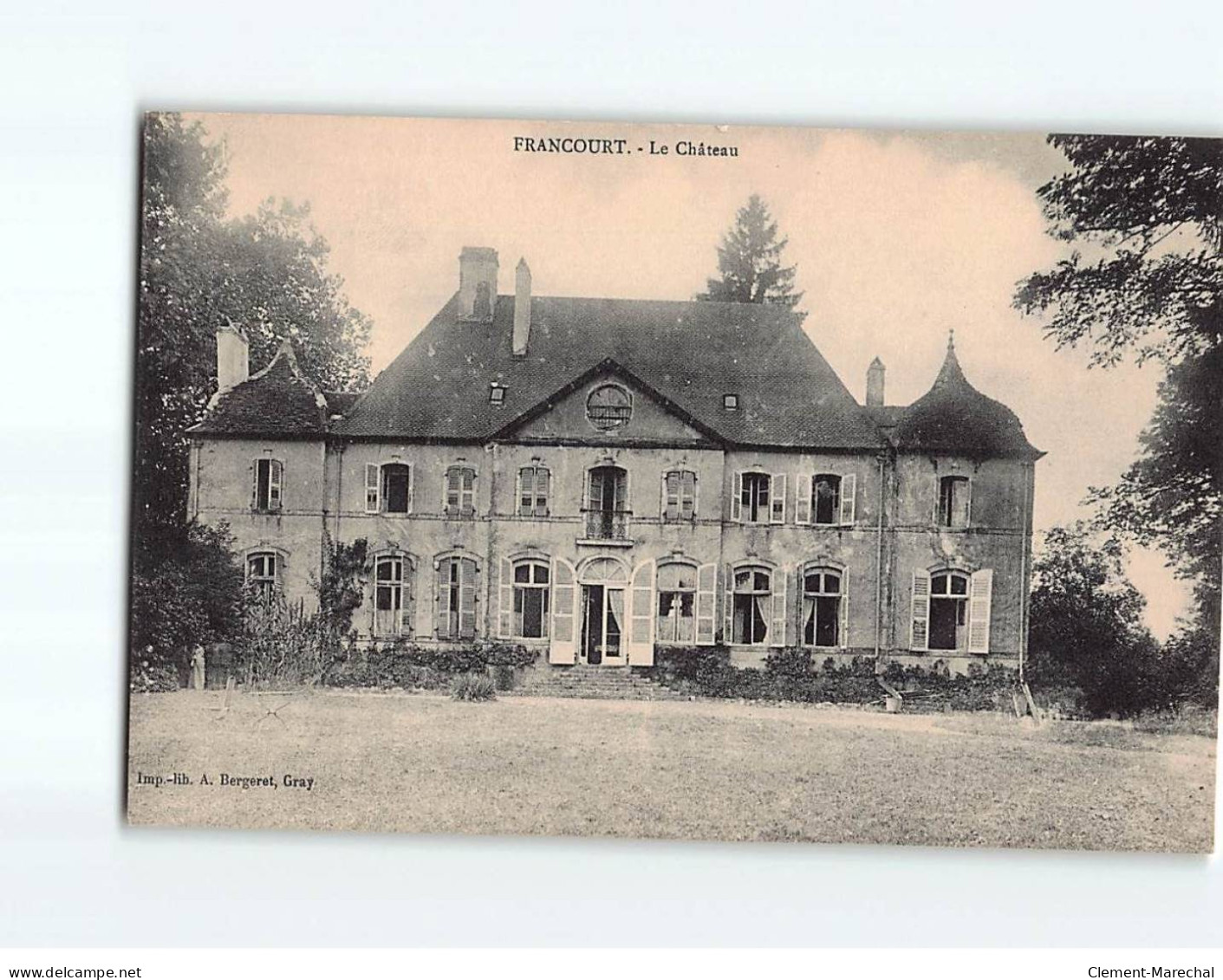 FRANCOURT : Le Château - Très Bon état - Andere & Zonder Classificatie
