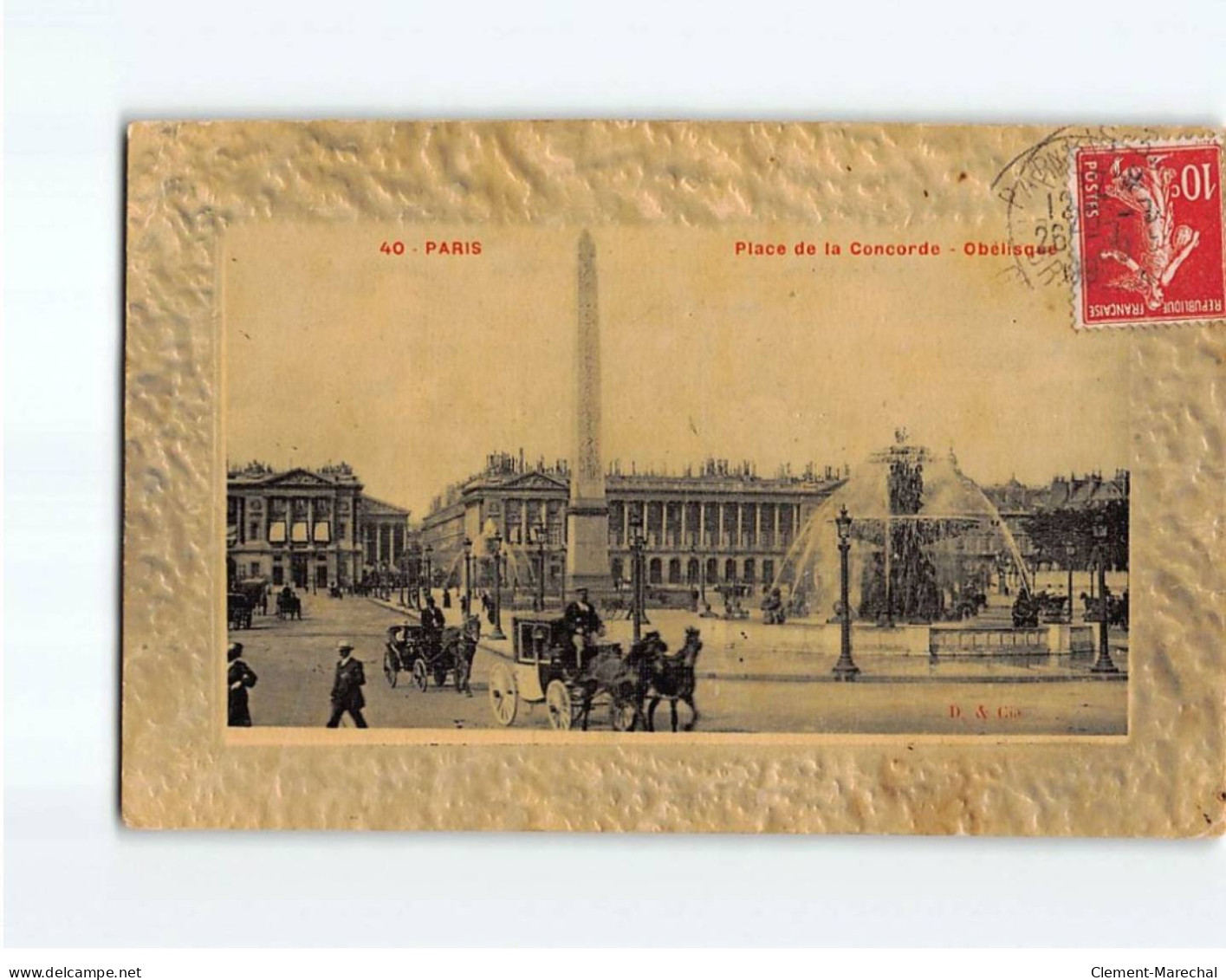 PARIS : Place De La Concorde, Obélisque - état - Markten, Pleinen