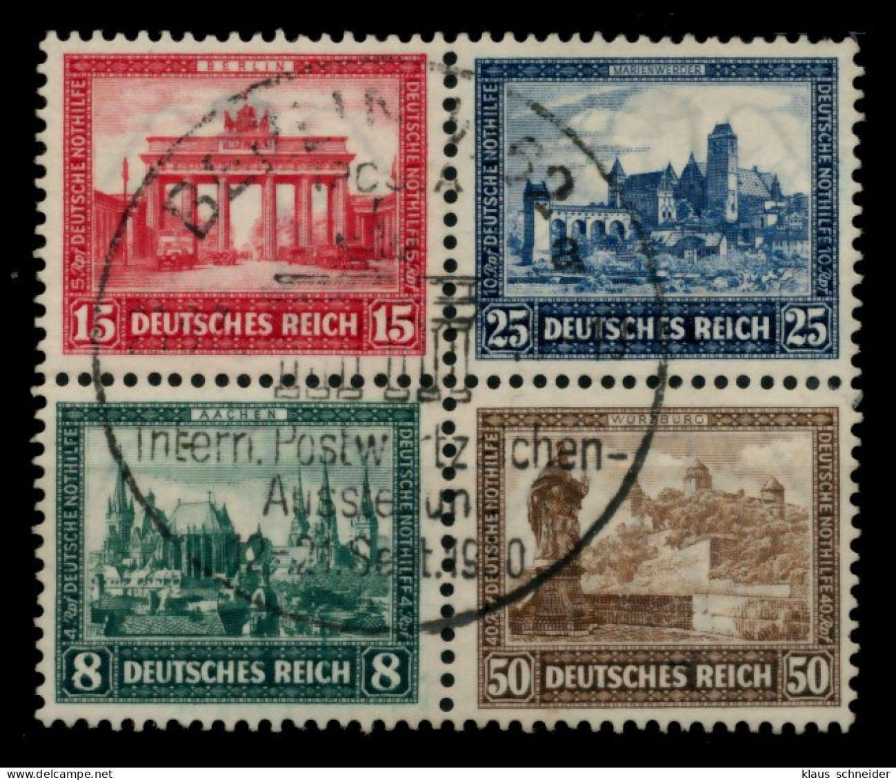 D-REICH 1930 Nr 446HZ-449HZ Gestempelt X6E2BD6 - Used Stamps